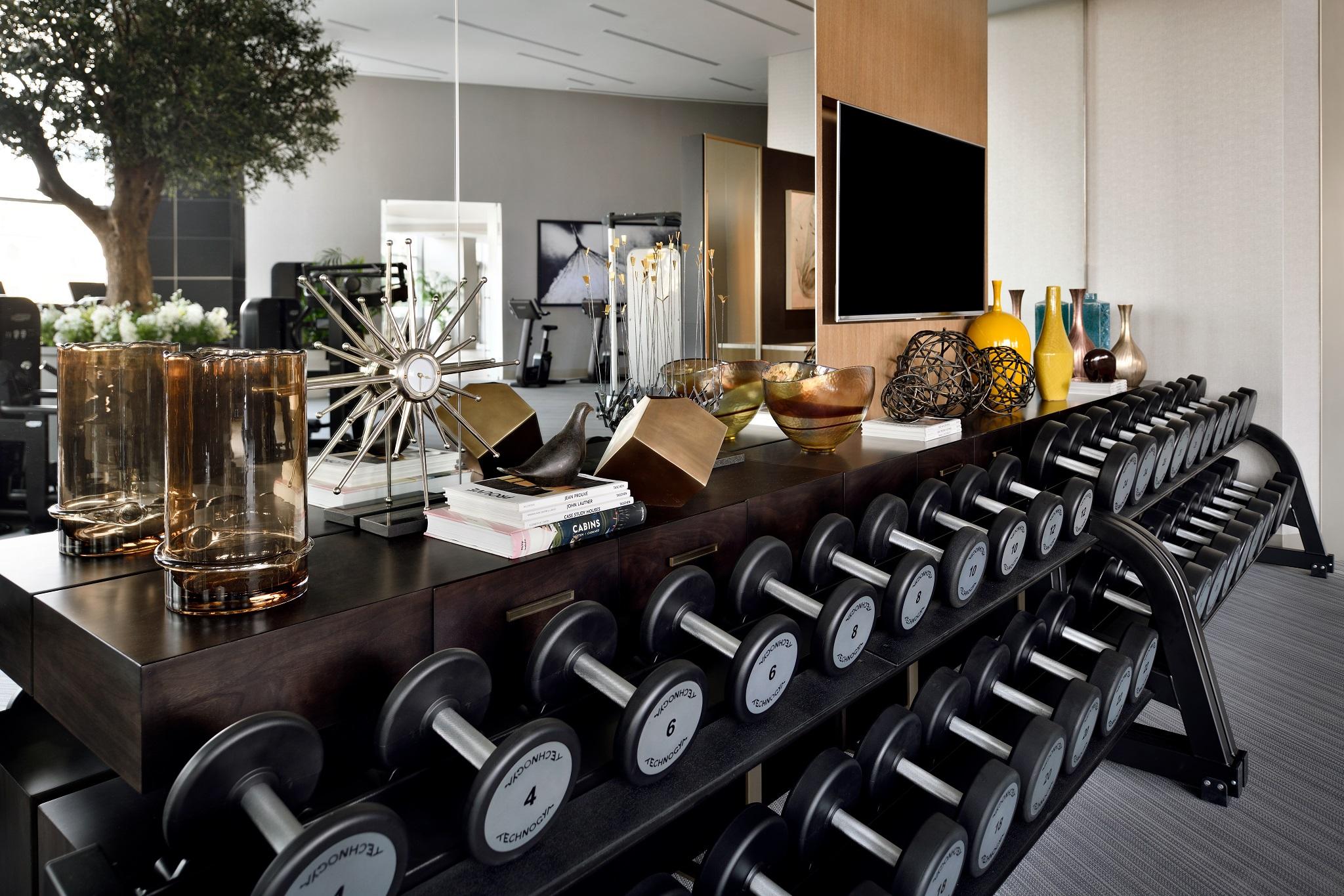 Готель Address Downtown Дубай Екстер'єр фото The gym at The Dorchester